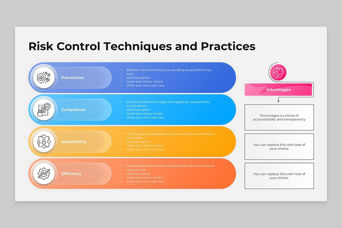 Strategic Risks Template Strategic Risk Management Framework PowerPoint Template | Nulivo Market