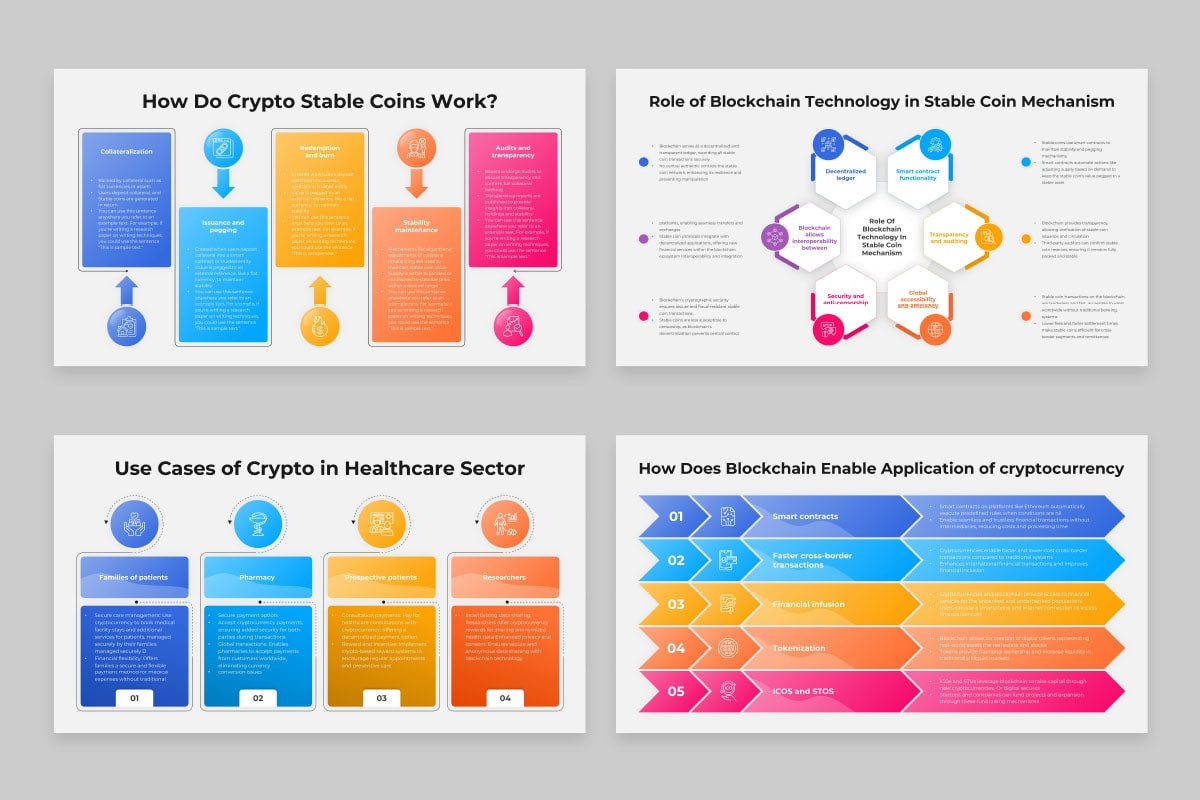 The Role of Blockchain in Cryptocurrency Applications PowerPoint Template |  Nulivo Market