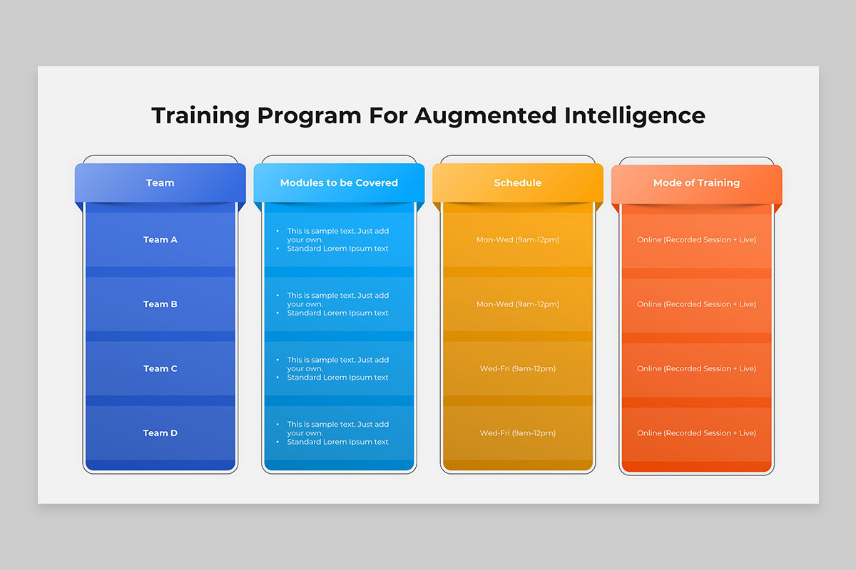 Machine Augmented Intelligence (IT) Google Slides Template | Nulivo Market