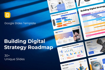 Building Digital Strategy Roadmap Google Slides Template | Nulivo Market