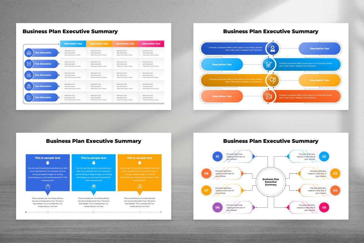Key Note Summary Business Plan Executive Summary Keynote Template | Nulivo Market