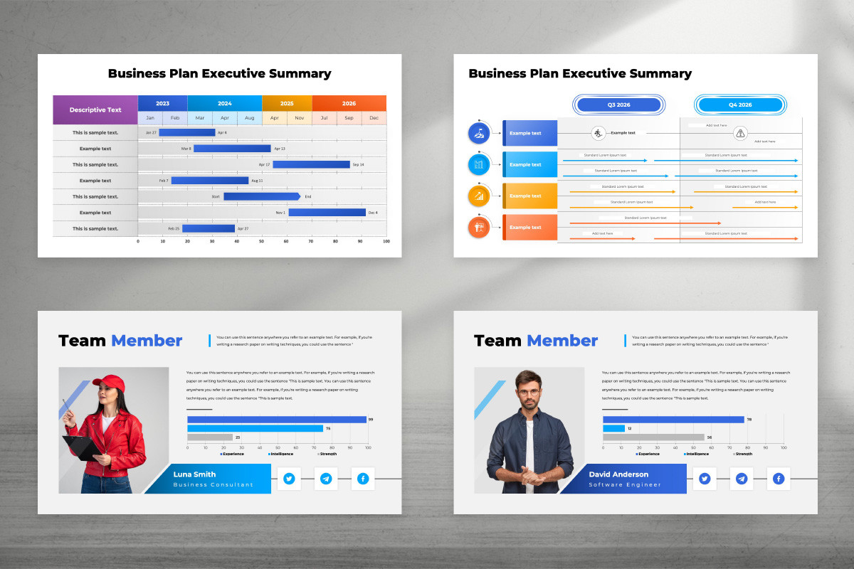 Key Note Summary Business Plan Executive Summary Keynote Template | Nulivo Market