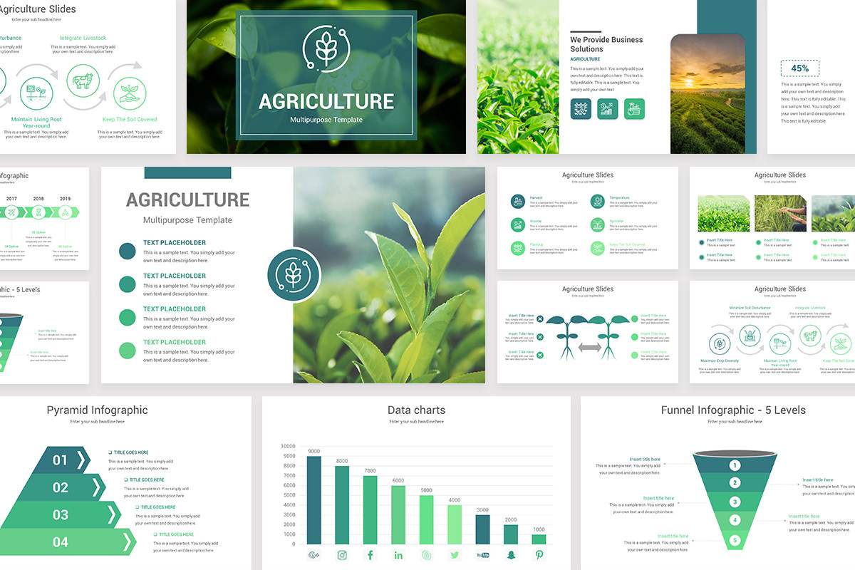 Agriculture Google Slides Template Nulivo Market