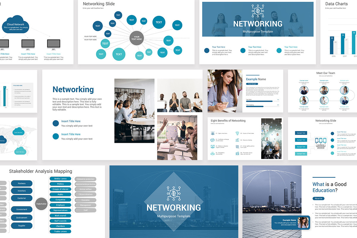 Networking PowerPoint Template | Nulivo Market