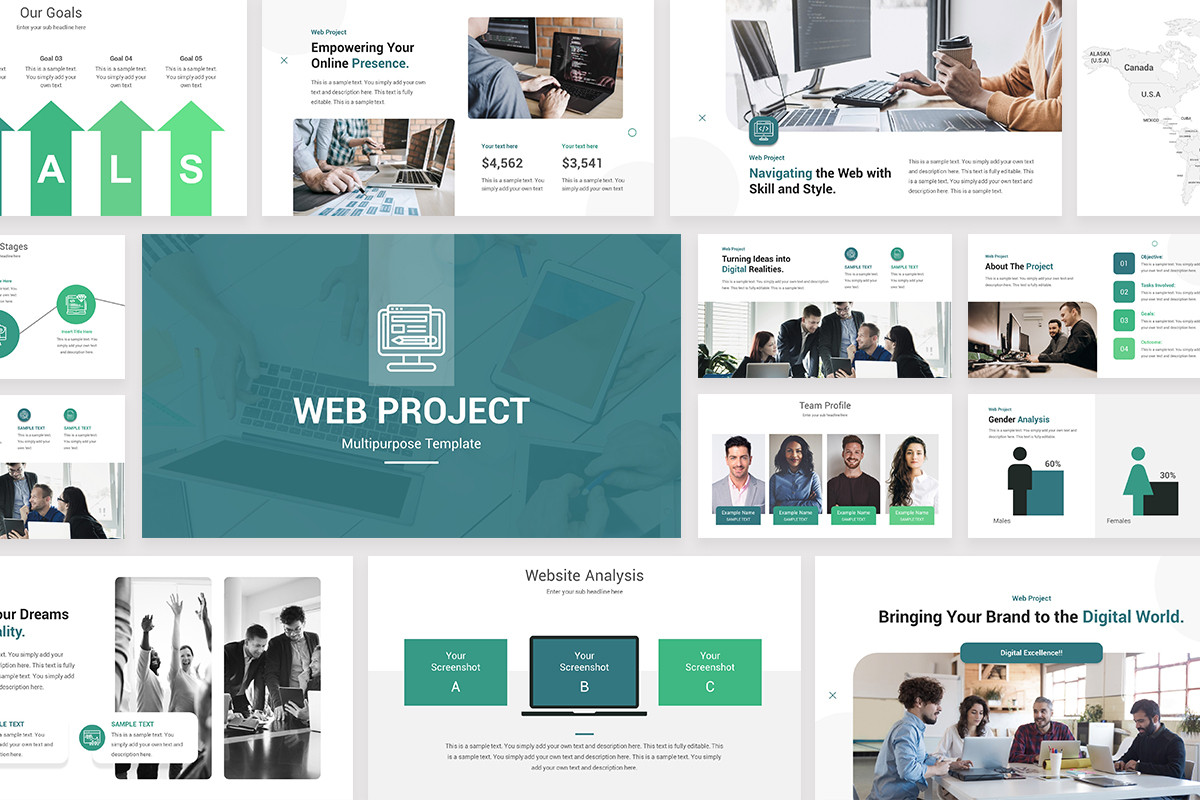 Web Project Google Slides Template | Nulivo Market