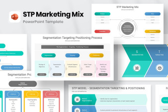 STP Marketing Mix PowerPoint Template Designs