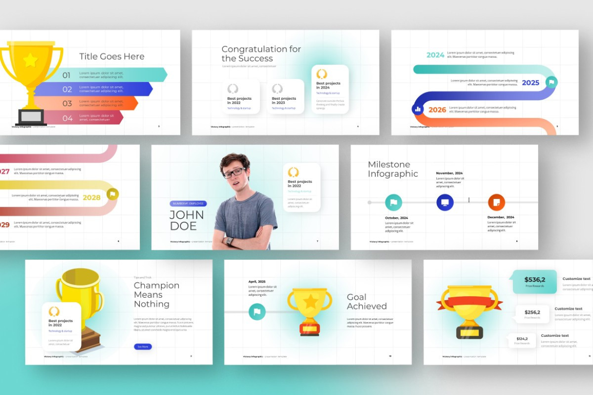 Victory Infographic PowerPoint Template | Nulivo Market