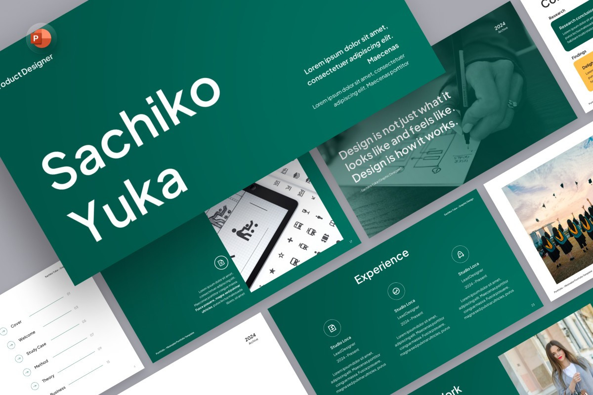 Portofolio Design PowerPoint Template | Nulivo Market