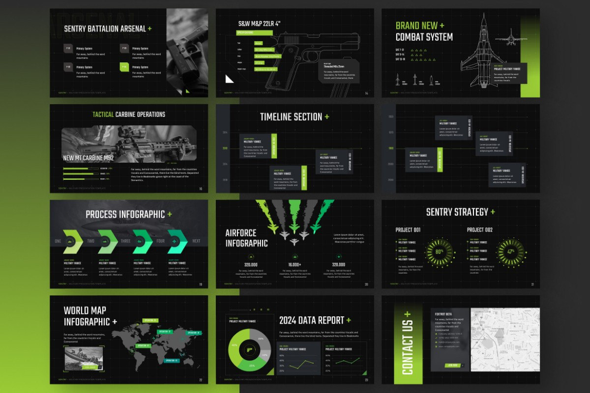 Military PowerPoint Template | Nulivo Market