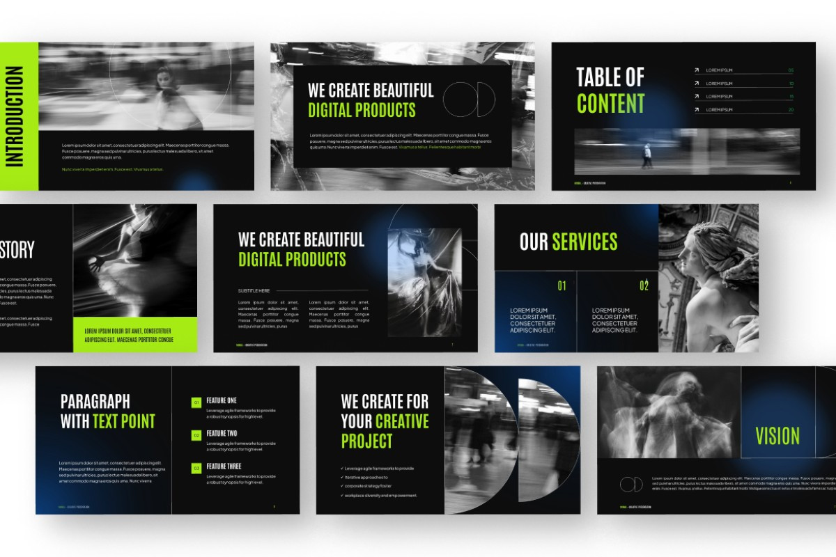 Real Textures PowerPoint Template | Nulivo Market