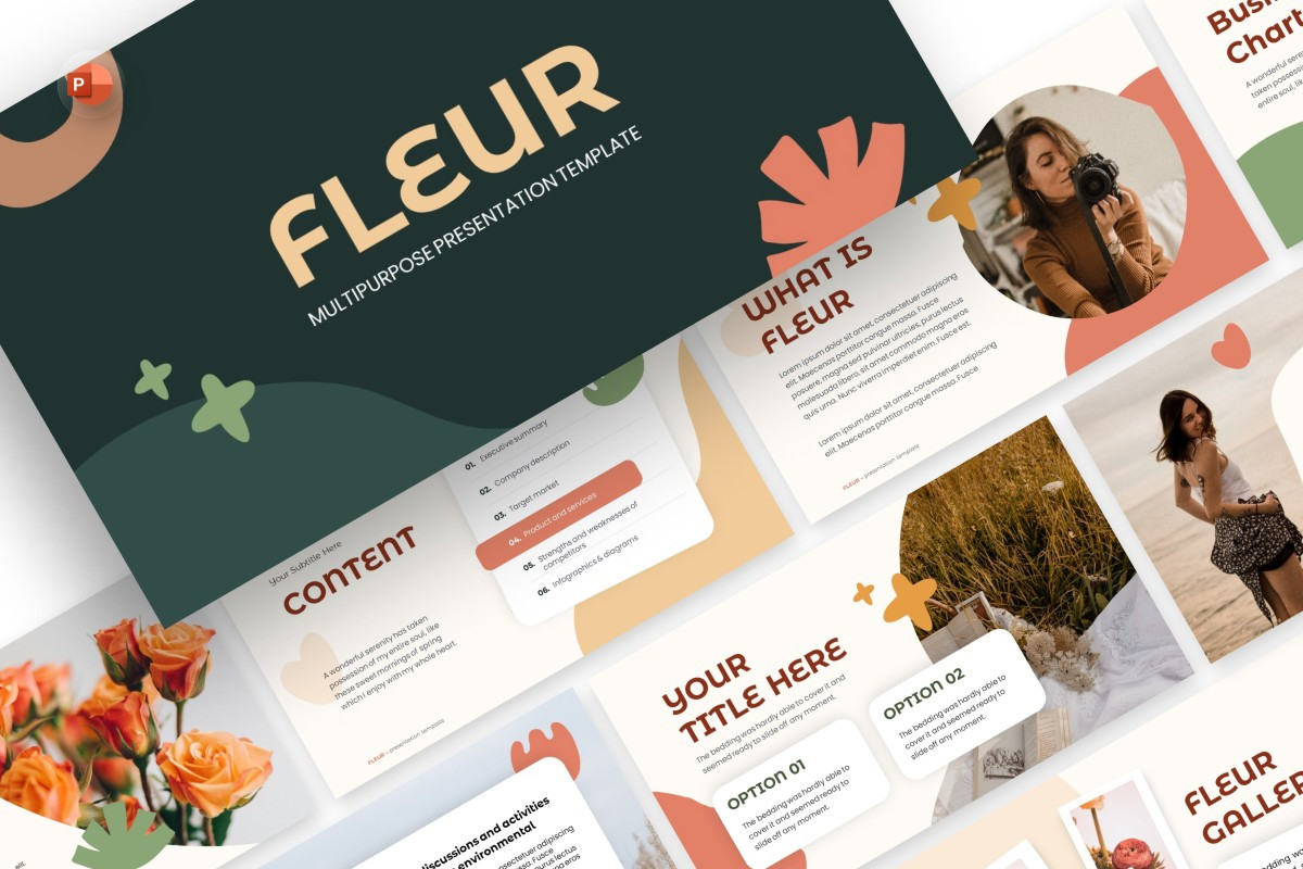 Earthy Elements PowerPoint Template | Nulivo Market