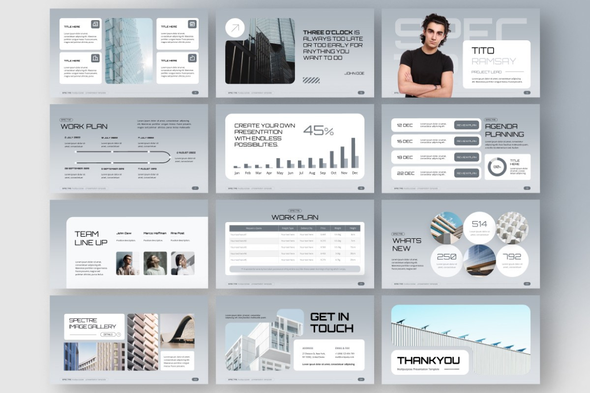 Gray Modern Gradient | Nulivo Market