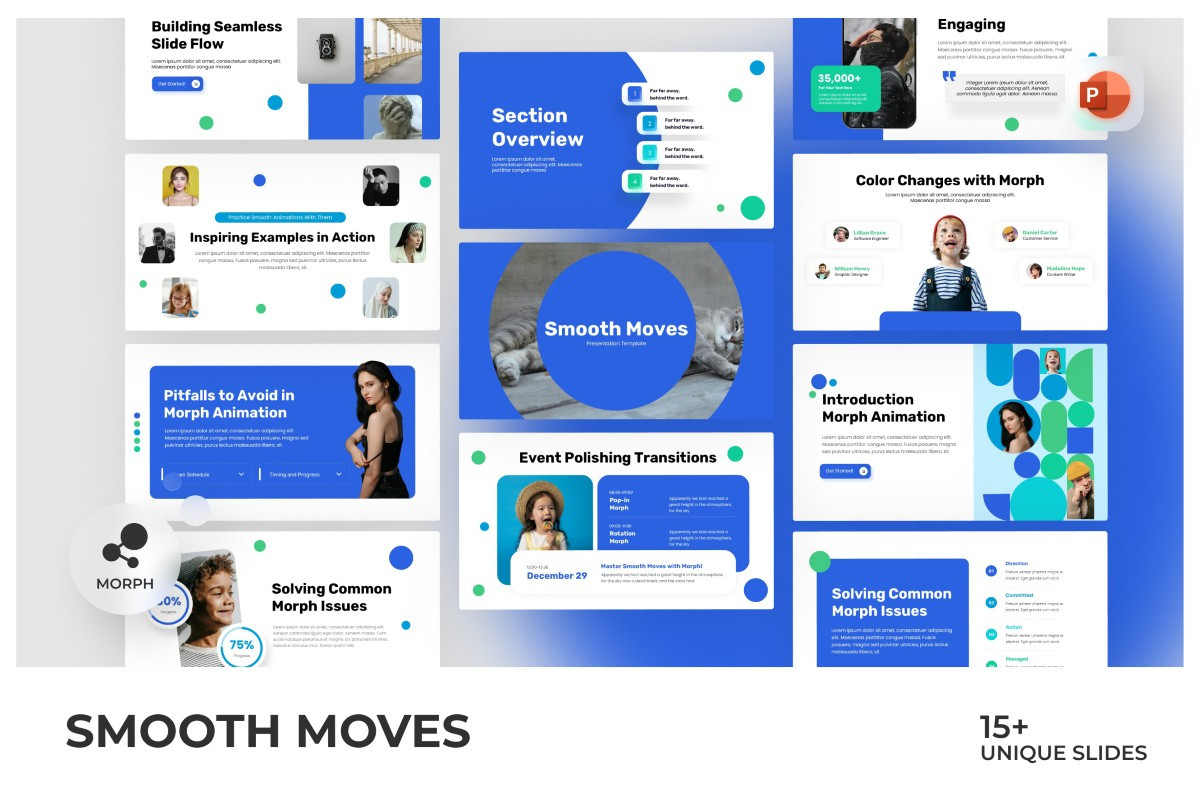 Smooth Moves PowerPoint Template | Nulivo Market