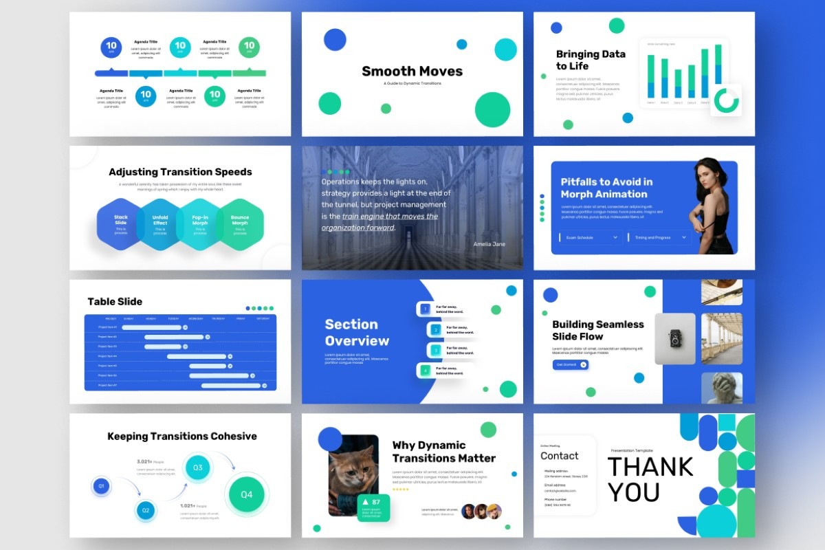 Smooth Moves PowerPoint Template | Nulivo Market