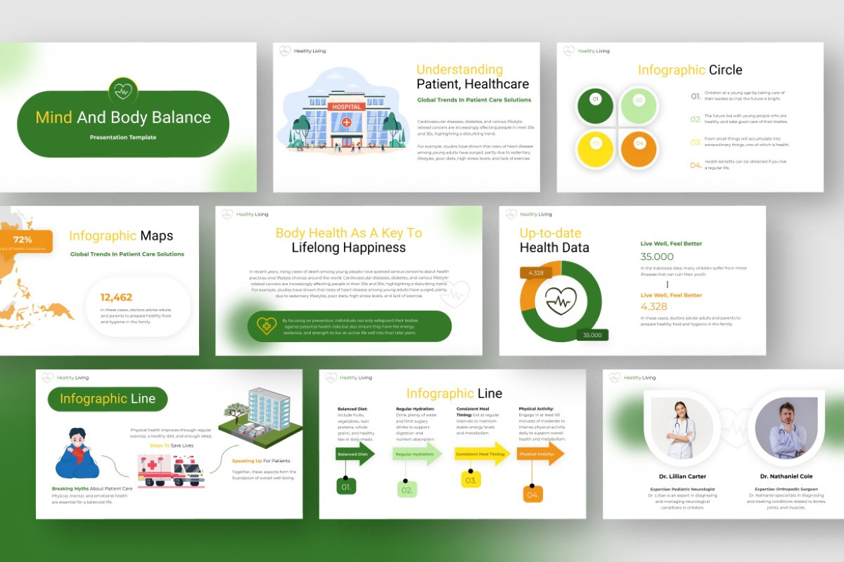 Healthy Living PowerPoint Template | Nulivo Market