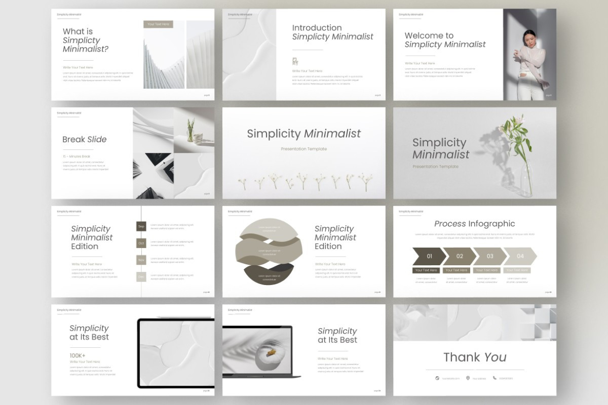 Simplicity Minimalist PowerPoint Template | Nulivo Market