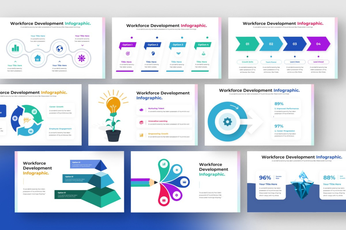 Workforce Development Infographic PowerPoint Template | Nulivo Market