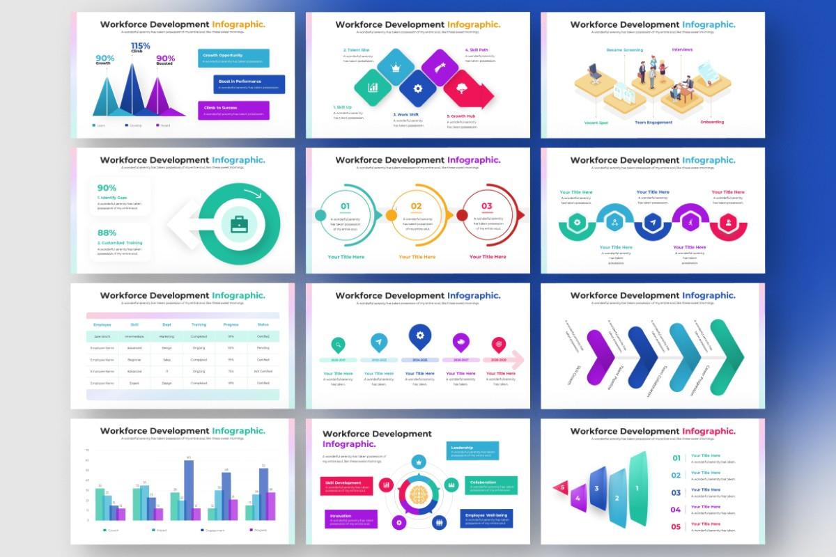 Workforce Development Infographic PowerPoint Template | Nulivo Market