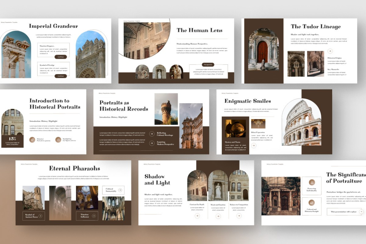 Historical Portrait PowerPoint Template | Nulivo Market
