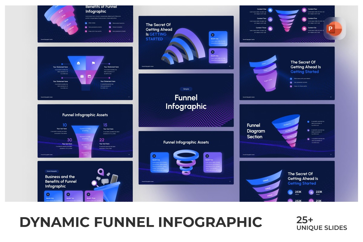 Dynamic Funnel PowerPoint Template | Nulivo Market