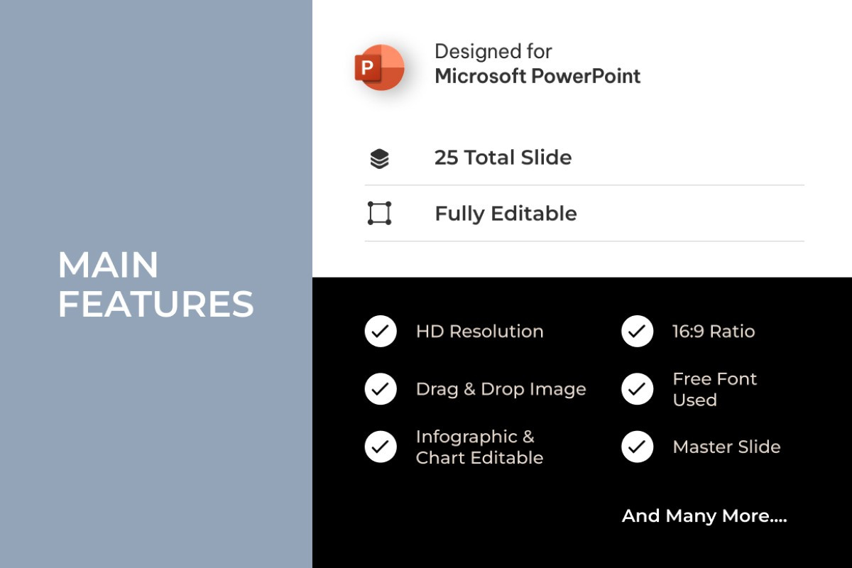 Gray Modern Gradient PowerPoint Template | Nulivo Market