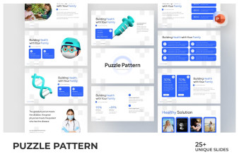 Puzzle Pattern PowerPoint Template | Nulivo Market