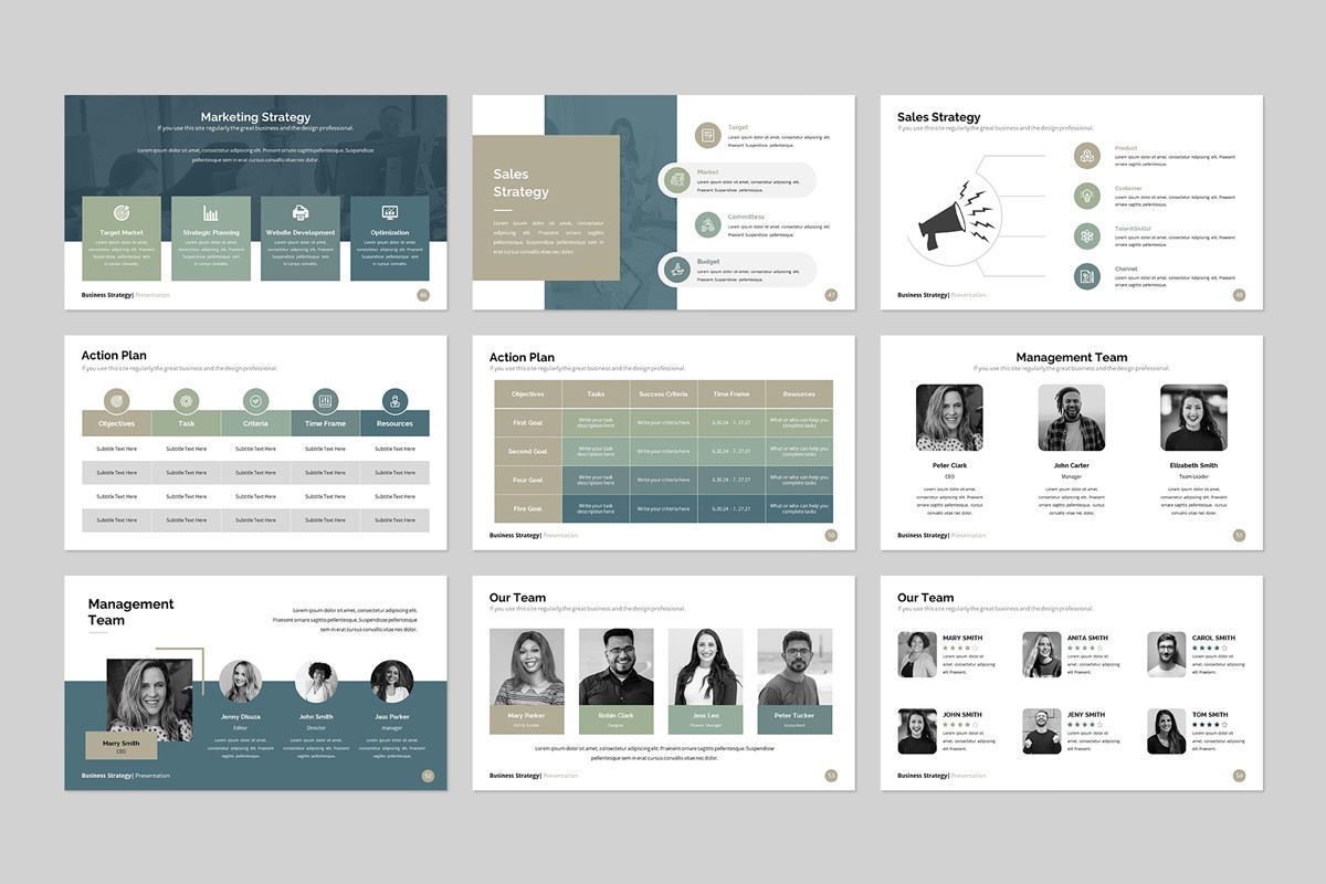 Business Strategy PowerPoint Template | Nulivo Market