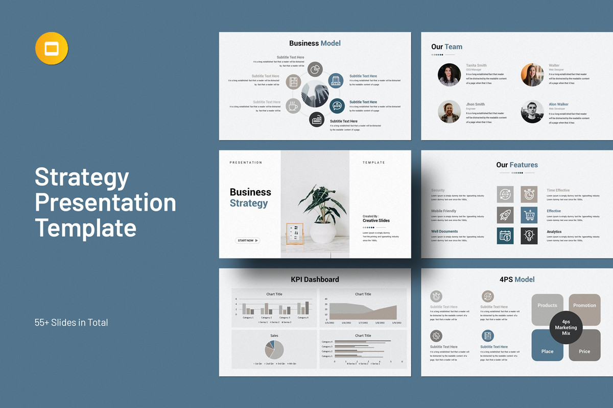 Business Strategy Google Slides Template | Nulivo Market