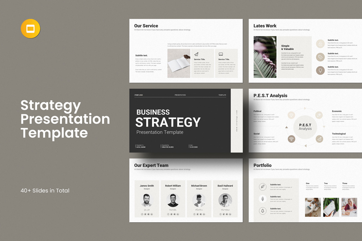 Business Strategy Google Slides Template | Nulivo Market