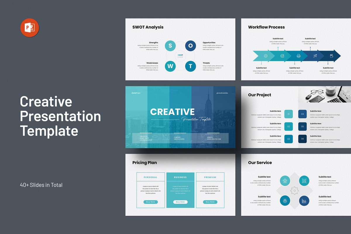 Creative PowerPoint Template Nulivo Market