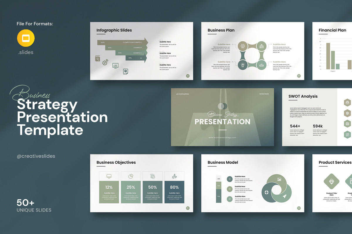 Business Strategy Google Slides Template | Nulivo Market