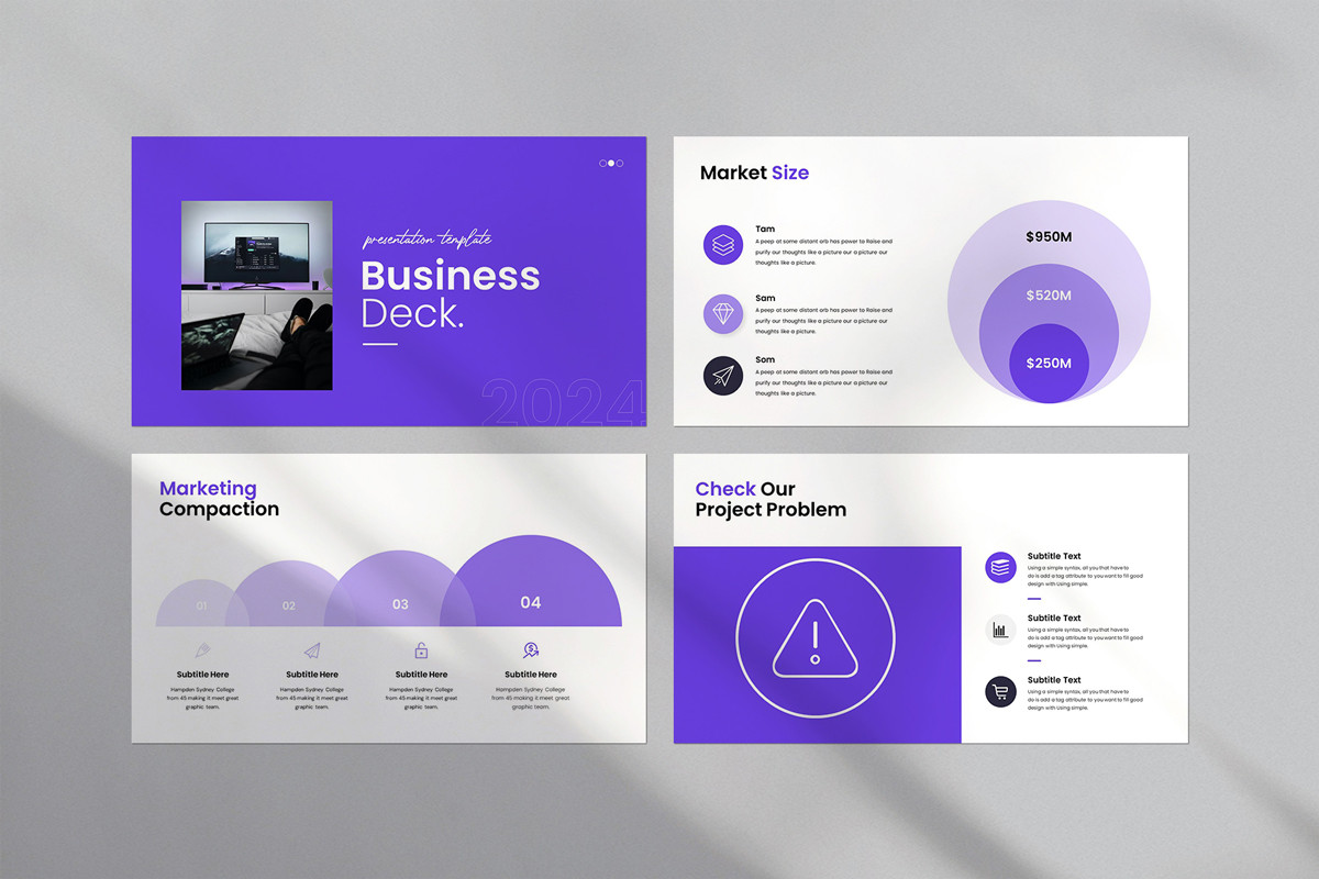 Business Deck PowerPoint Template | Nulivo Market