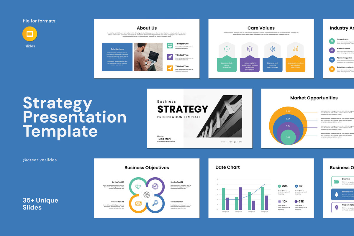 Business Strategy Google Slides Template | Nulivo Market