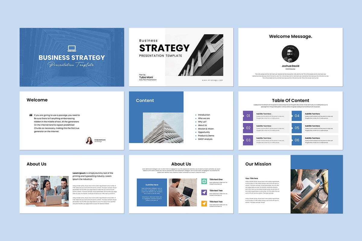 Business Strategy Google Slides Template | Nulivo Market