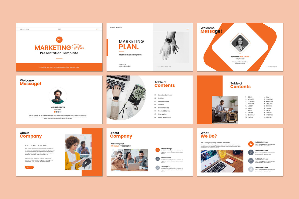 Marketing Plan Google Slides Template Nulivo Market