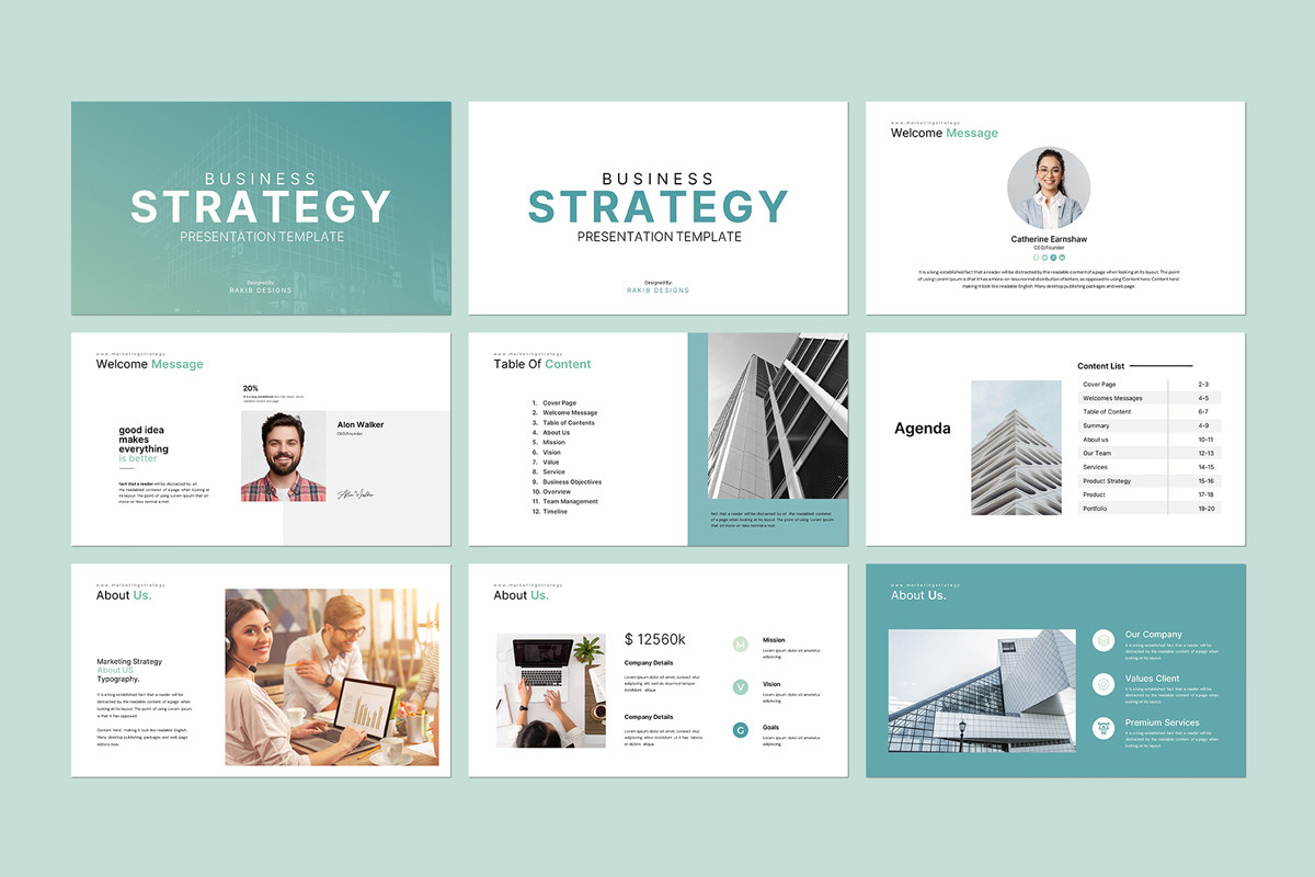 Business Strategy Google Slides Template | Nulivo Market