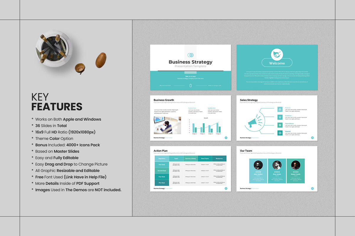Business Strategy PowerPoint Template | Nulivo Market