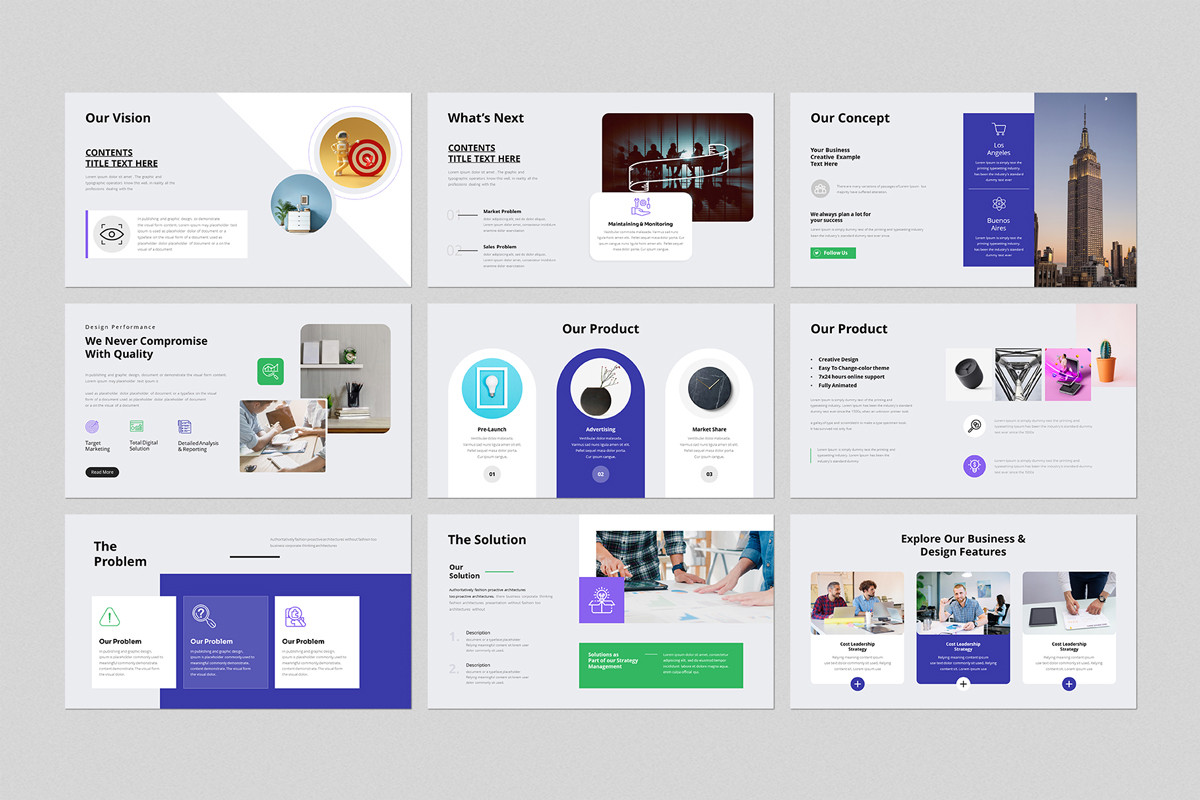Digital Marketing PowerPoint Template | Nulivo Market