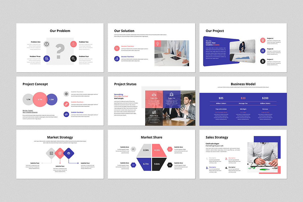Pitch Deck PowerPoint Template | Nulivo Market