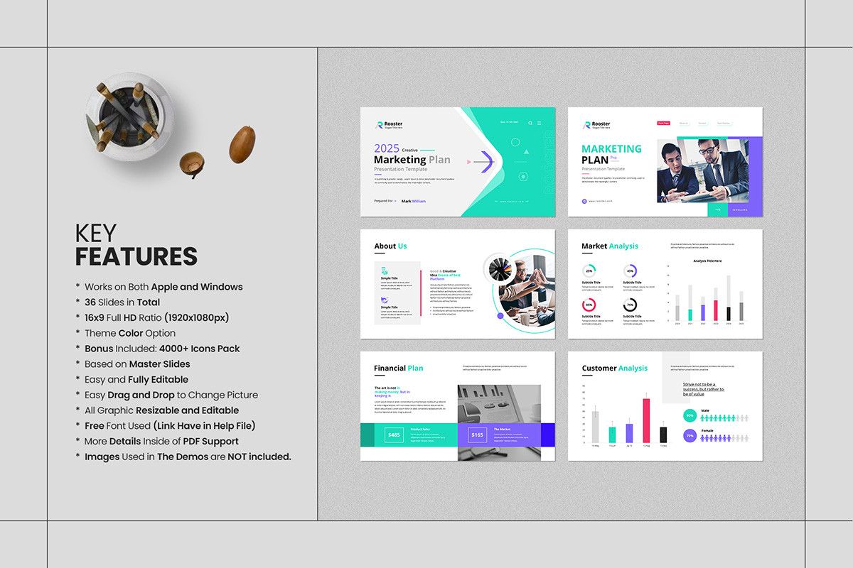 Marketing Plan PowerPoint Template | Nulivo Market