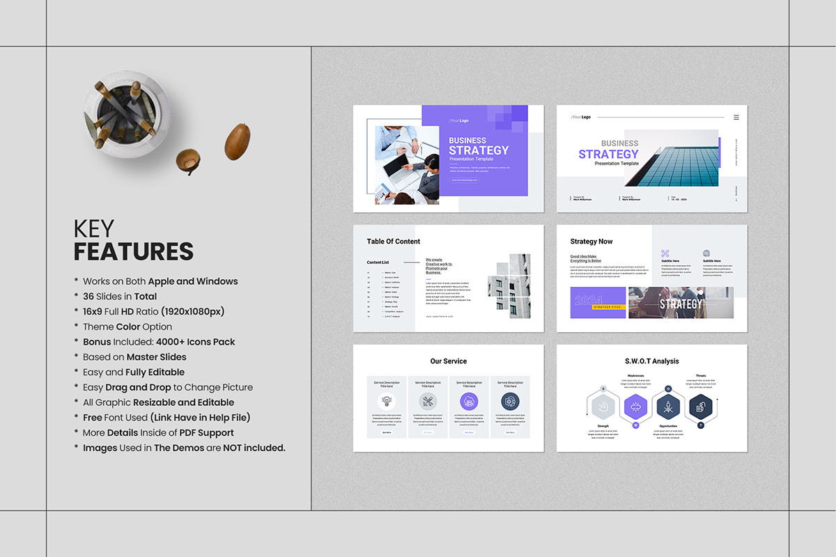 Business Strategy Google Slides Template | Nulivo Market