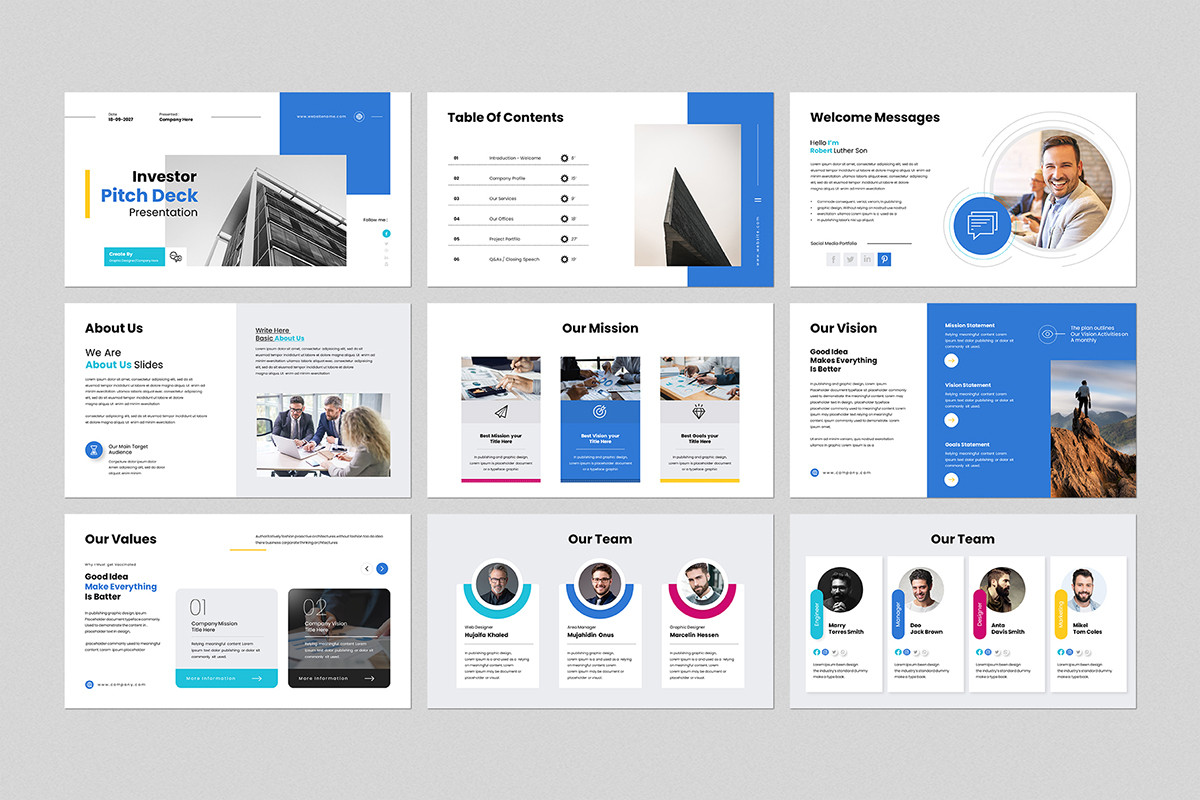 Investor Pitch Deck Keynote Template | Nulivo Market