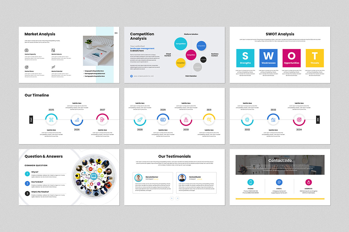 Investor Pitch Deck Keynote Template | Nulivo Market