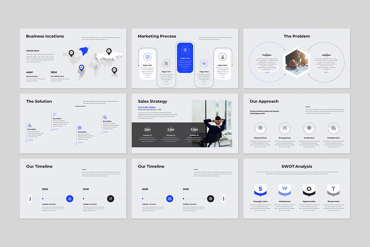 Business Pitch-Deck PowerPoint Template | Nulivo Market