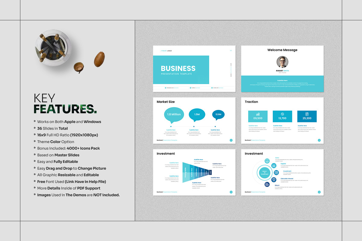 Business Keynote Presentation Template | Nulivo Market