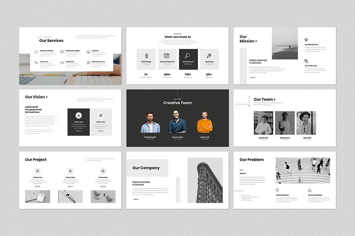 Minimal Google Slides Template | Nulivo Market