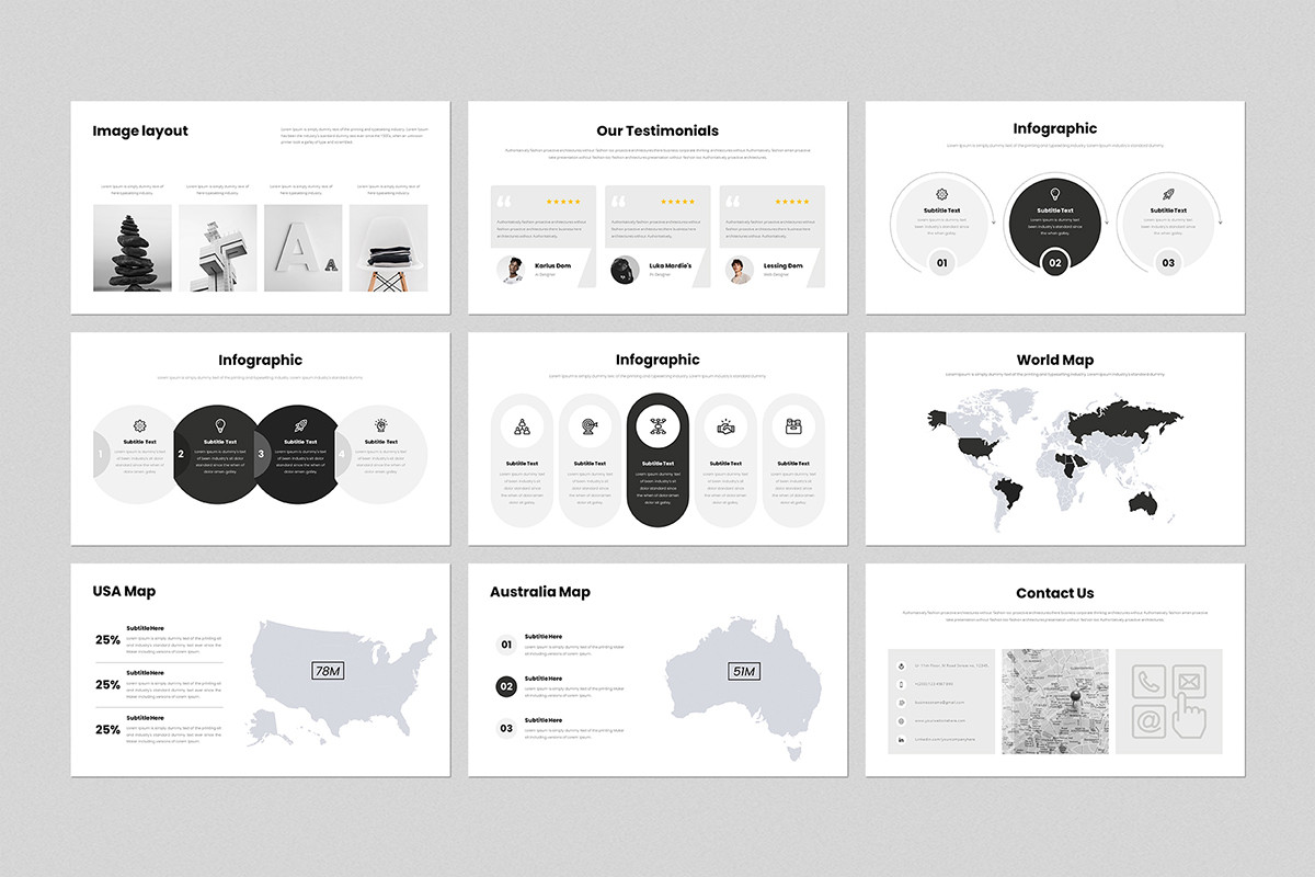 Minimal Google Slides Template | Nulivo Market