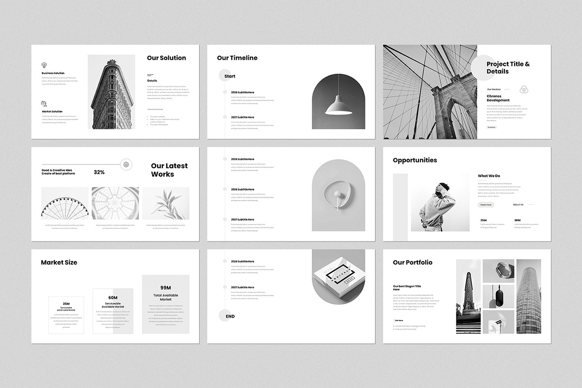 Key Note Design Minimal Keynote Template | Nulivo Market