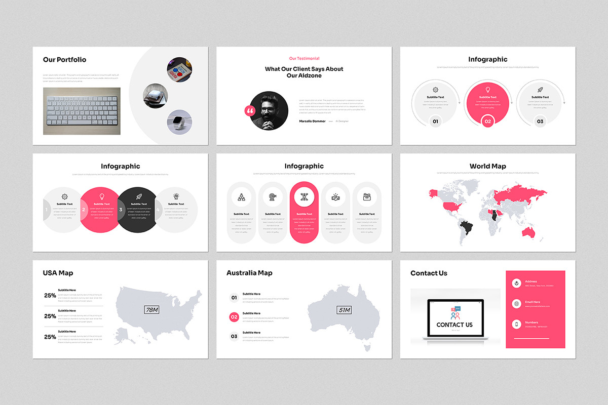 Visual For Slide Minimal Google Slides Template | Nulivo Market