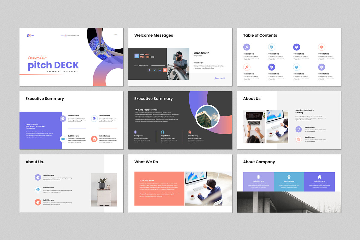 Investor Pitch Deck Keynote Template | Nulivo Market